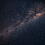 A breathtaking view of the Milky Way galaxy sparkling in the night sky over Punta Ballena, Uruguay.